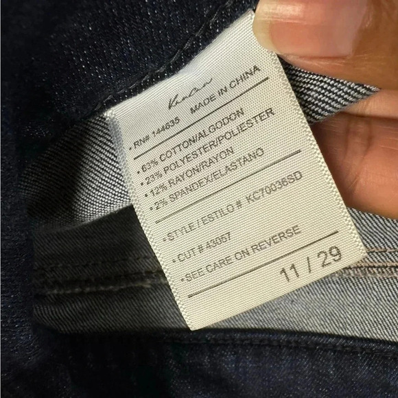 KanCan Star Mid Rise Boot Cut Denim Jeans Size 29 Dark Wash Stretch Casual - Picture 4 of 9